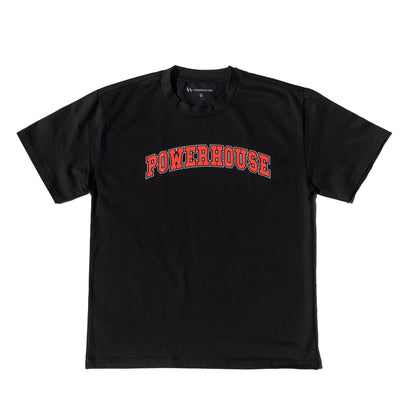 Powerhouse Red Logo Black T-Shirt