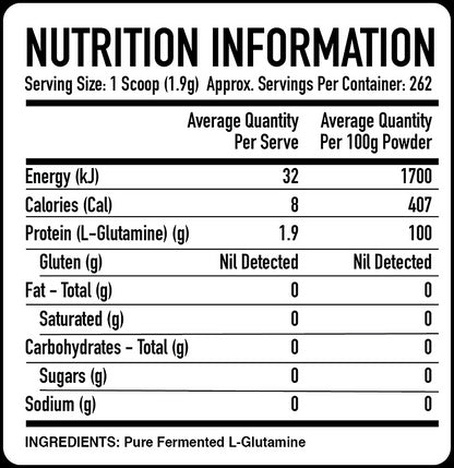 Pure Micronised Glutamine